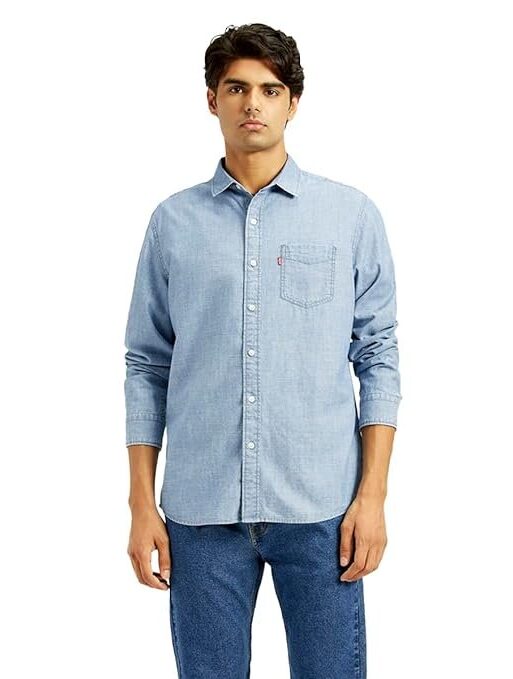 Levi's Men's Solid Slim Fit Shirt