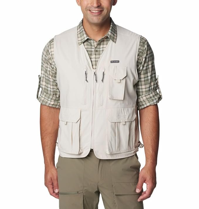 Columbia Men Omni-Wick Silver Ridge Utility Hiking and Trekking Vest