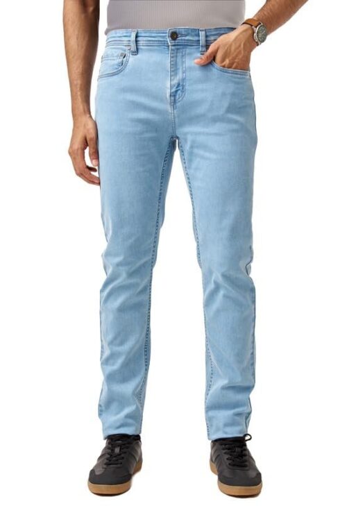 The Pant Project Slim Fit Stretchable Jeans for Men | Mens Denim Cotton Pants | Stylish Ankle Length Jean