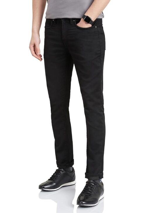 Symbol Premium Men's Slim Fit Stretchable Jeans | Casual Denim | Cotton Stretch | Fashion Shades of Black & Blue (Available in Plus Size)