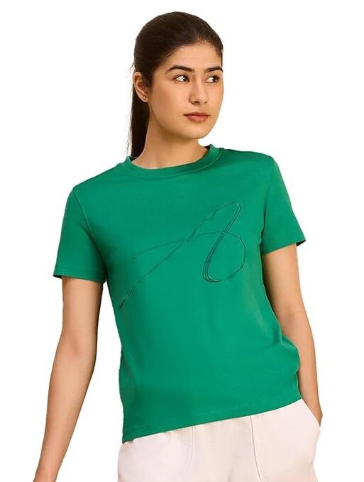 Alonge Women's Relaxed Fit Embroidery Tee