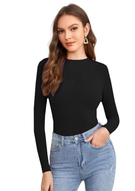 Dream Beauty Fashion Women's Full Sleeve Top Round Neck Casual Tshirt 23 Inches