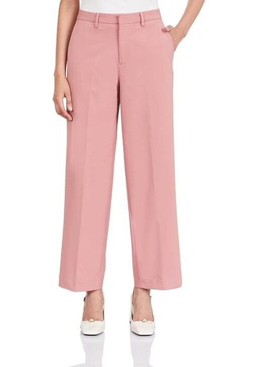 Symbol Premium Women's Relaxed 'Desk-to-Dinner' Wide Leg 4-Way Stretch Formal Trousers