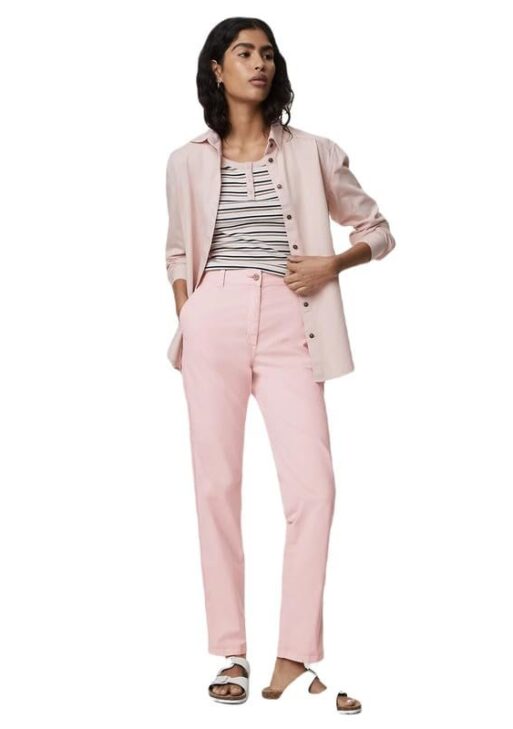 Marks & Spencer Cotton Rich Tea Dyed Slim Fit Chinos