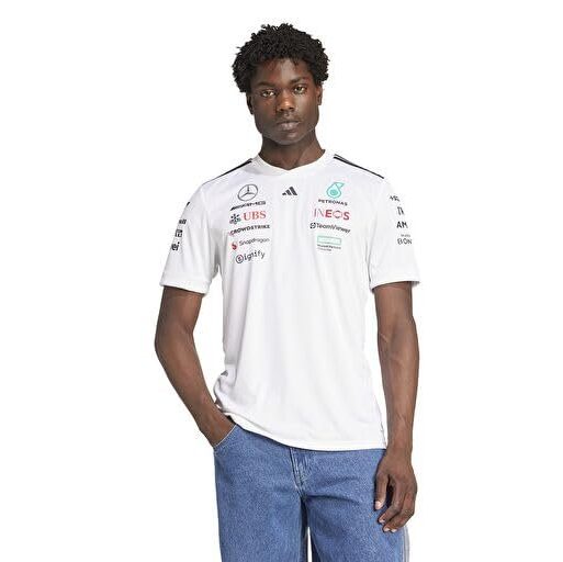 adidas Mercedes - Amg Petronas Formula One Team Driver Jersey White Men (Short Sleeve) Men's