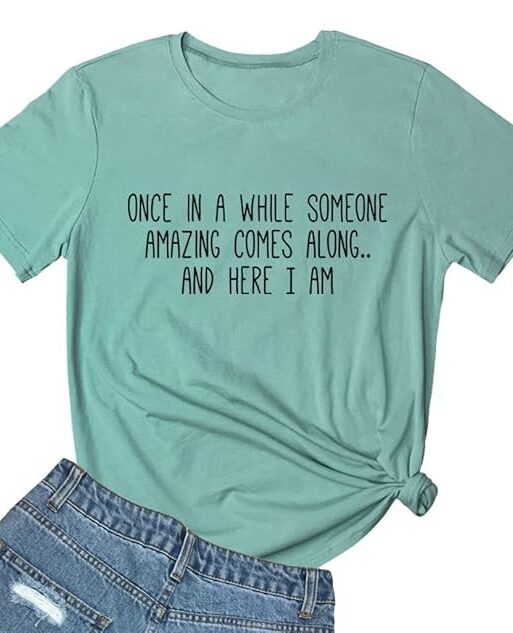 BLACKMYTH Women's Graphic Funny T Shirt Cute Tops Teen Girl Tee