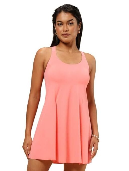 Women Bliss Swim Dress - Racerback | Racerback Design | Adjustable Straps | UPF 40+ | in-Built Cups