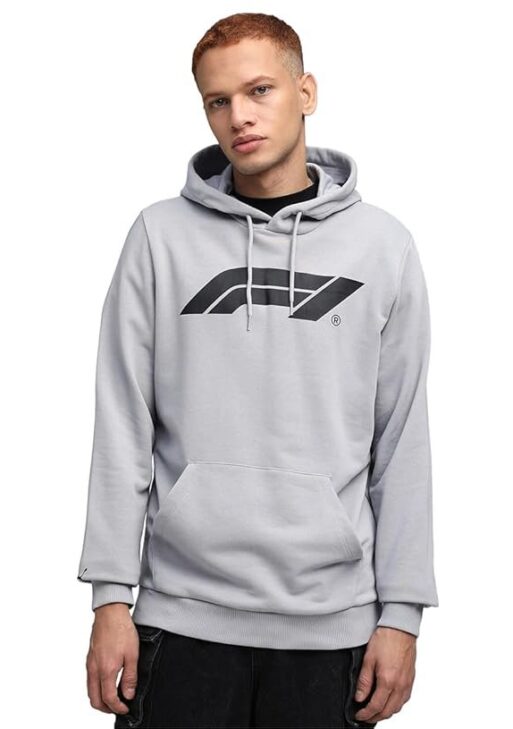 Puma , Men, F1 ESS Logo Hoodie, Gray Echo, L