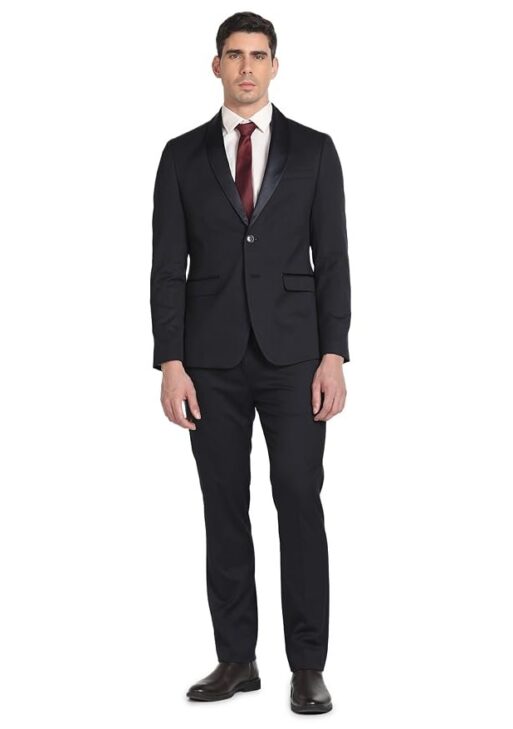 Arrow Men's Polyester Double Breasted Business Suit Pants Set