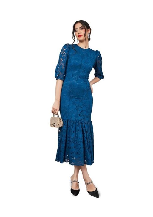 Styli Women's Polyester Sheath Midi