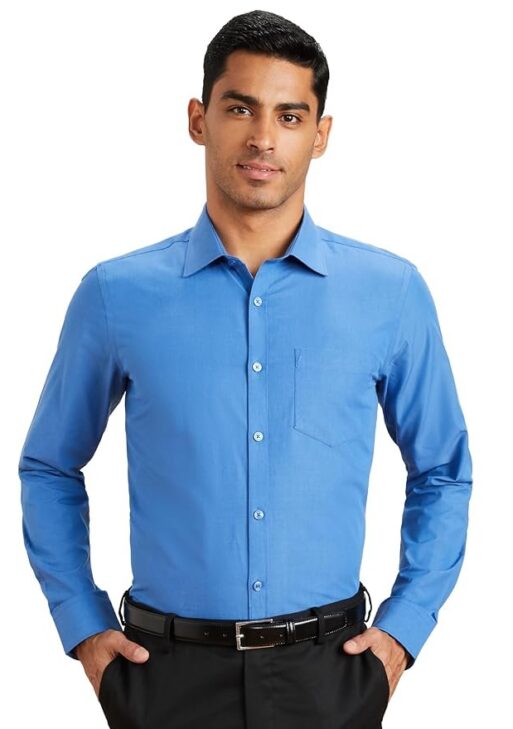Symbol Men's Cotton Rich Formal Shirt | Plain | Full Sleeve - Regular Fit