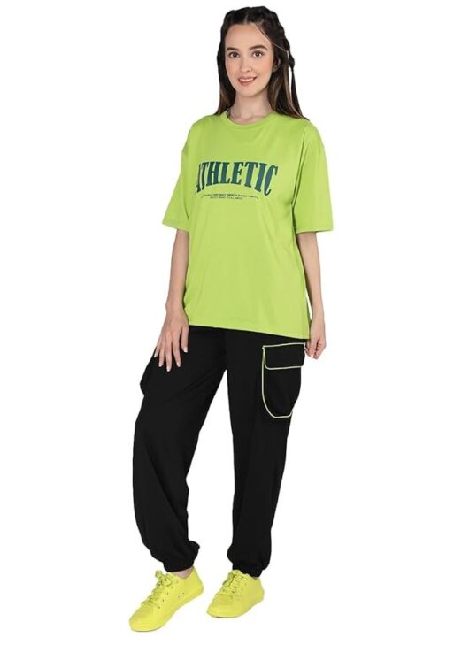 CHKOKKO Casual Co ord Set For Women Stylish Summer Wear Cord Half Sleeves Round Neck Track Suit Latest Coords Travelling Outfit Western Ladies Co ords