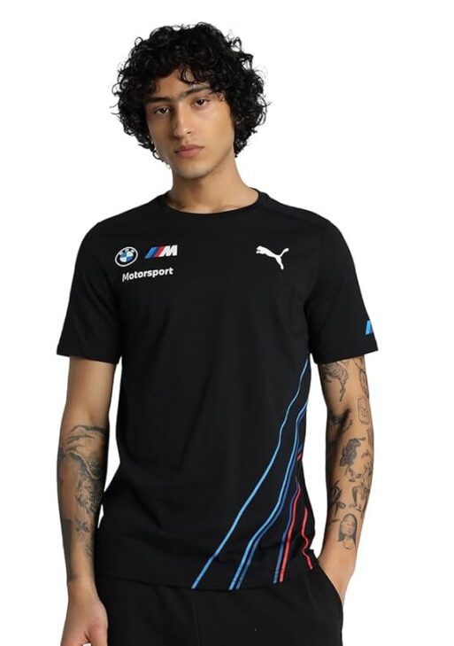 Fuel For Fans Men's Cotton Regular Fit BMW Motorsports 2022 Team T-Shirt