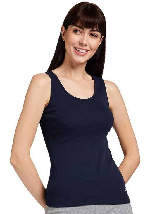 Enamor Women's Cotton Regular Fit Fabulous Inners E025 Stay New Tank Top