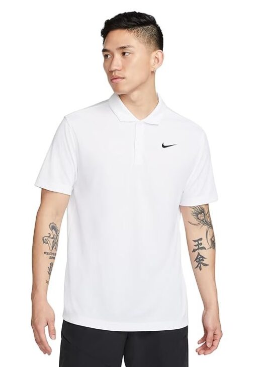 Nike Men Cotton Solid Regular Fit Polo T-Shirt
