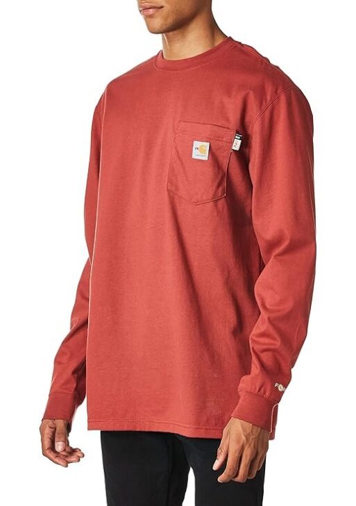 Carhartt Men's Flame Resistant Force Loose Fit Midweight Long-Sleeve Pocket T-Shirt