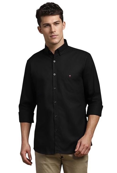Louis Philippe Men's Cotton Slim Fit Shirt