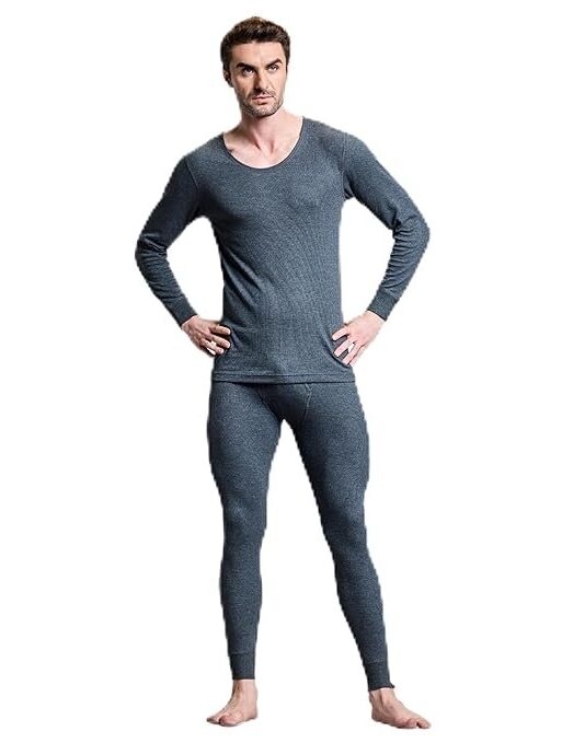 Boldfit Thermal wear for Men Set Warm and Comfortable Thermals Set for Man Full Sleeves Body Warmer Combo for Men Natural Insulation Thermals Cozy Thermal Undershirt and Pant Combo for Mens
