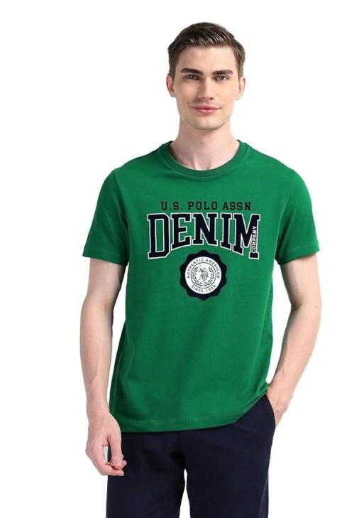 U.S. Polo Assn. Denim Co. Brand Printed Cotton T-Shirt