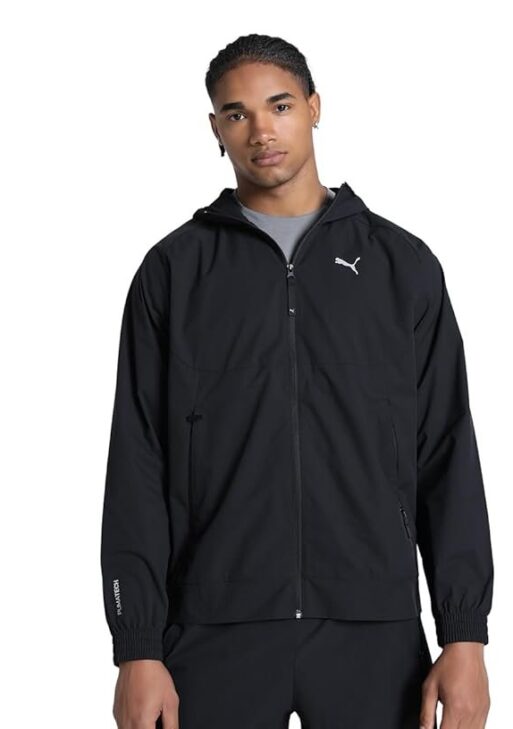 Puma Men's Polyester Standard Length A-Line Coat
