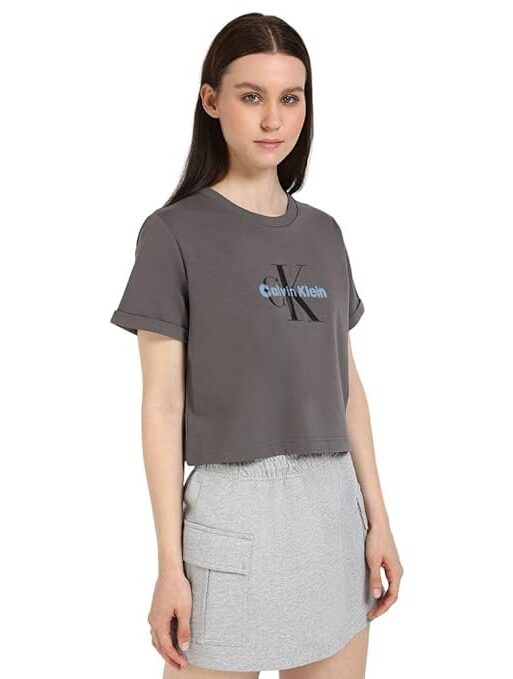 Calvin Klein Jeans Women's Solid Regular Fit T-Shirt